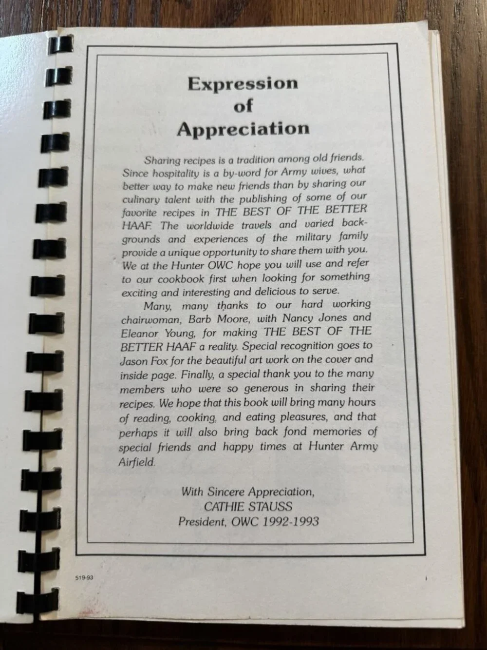 The‎ Best Of The Better HAAF (Hunter Atmy Airfield) Cookbook 1993